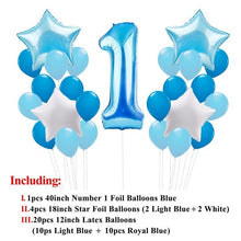 Load image into Gallery viewer, QIFU My First Birthday Party Decoration Baby Shower Boy Girl 1st Birthday Party Decorations Kids Party Decor 1 Year 1 Birthday