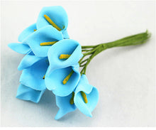 Load image into Gallery viewer, HOT NEW 1/5/10PCS Mini PE Calla Lily Artificial Flowers Plants Bouquet ScrapbookingWedding Box Decoration Home Decor@2