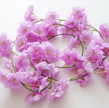 Load image into Gallery viewer, 2.2 m cherry blossom branch rattan simulation flower wedding cherry blossom decoration home party plastic artificial fake flower