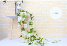 Load image into Gallery viewer, 2.2 m cherry blossom branch rattan simulation flower wedding cherry blossom decoration home party plastic artificial fake flower