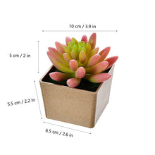 Load image into Gallery viewer, Artificial Flowers Succulents Ornaments With Plastic Flower Pot Mini Bonsai for Living Room Garden Decororation Succulents Plant