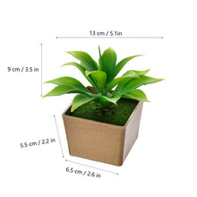 Load image into Gallery viewer, Artificial Flowers Succulents Ornaments With Plastic Flower Pot Mini Bonsai for Living Room Garden Decororation Succulents Plant