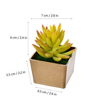 Load image into Gallery viewer, Artificial Flowers Succulents Ornaments With Plastic Flower Pot Mini Bonsai for Living Room Garden Decororation Succulents Plant