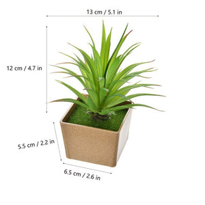 Artificial Flowers Succulents Ornaments With Plastic Flower Pot Mini Bonsai for Living Room Garden Decororation Succulents Plant