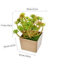 Load image into Gallery viewer, Artificial Flowers Succulents Ornaments With Plastic Flower Pot Mini Bonsai for Living Room Garden Decororation Succulents Plant