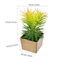 Load image into Gallery viewer, Artificial Flowers Succulents Ornaments With Plastic Flower Pot Mini Bonsai for Living Room Garden Decororation Succulents Plant