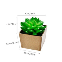 Load image into Gallery viewer, Artificial Flowers Succulents Ornaments With Plastic Flower Pot Mini Bonsai for Living Room Garden Decororation Succulents Plant