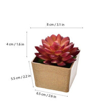 Load image into Gallery viewer, Artificial Flowers Succulents Ornaments With Plastic Flower Pot Mini Bonsai for Living Room Garden Decororation Succulents Plant