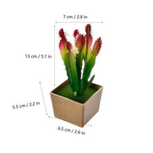 Load image into Gallery viewer, Artificial Flowers Succulents Ornaments With Plastic Flower Pot Mini Bonsai for Living Room Garden Decororation Succulents Plant