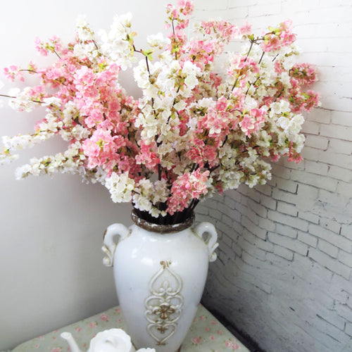 High quality Japanese cherry blossoms Artificial silk flower Home hotel mall wedding decoration flowers Photo studio props