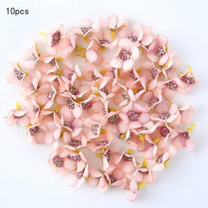 High Quality Silk Artificial Small Flower Heads 10pcs/lot