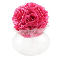 Load image into Gallery viewer, 5Pcs/lot  Artificial Silk Flower Rose Balls Wedding Centerpiece Pomander Bouquet for Wedding Party Decoration Decorative Flowers