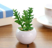 Load image into Gallery viewer, Mini Potted Artificial Green succulent plants