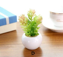 Load image into Gallery viewer, Mini Potted Artificial Green succulent plants