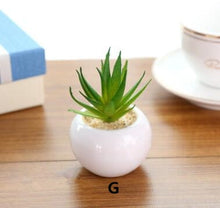 Load image into Gallery viewer, Mini Potted Artificial Green succulent plants
