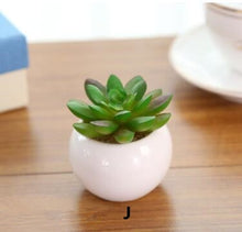 Load image into Gallery viewer, Mini Potted Artificial Green succulent plants