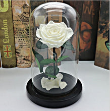 Load image into Gallery viewer, Black Forever Rose Flower Preserved Immortal Fresh Rose In Glass Vase Cloche Wedding Decorations Unique Gifts