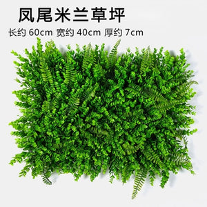 Luyue Plant Wall Artificial Lawn Boxwood Hedge Garden Backyard Home Decor Simulation Grass Turf Rug Lawn Outdoor Flower wall