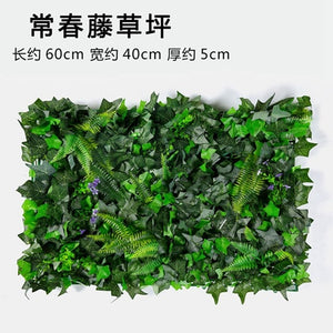 Luyue Plant Wall Artificial Lawn Boxwood Hedge Garden Backyard Home Decor Simulation Grass Turf Rug Lawn Outdoor Flower wall