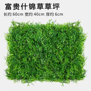 Luyue Plant Wall Artificial Lawn Boxwood Hedge Garden Backyard Home Decor Simulation Grass Turf Rug Lawn Outdoor Flower wall
