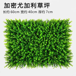 Luyue Plant Wall Artificial Lawn Boxwood Hedge Garden Backyard Home Decor Simulation Grass Turf Rug Lawn Outdoor Flower wall