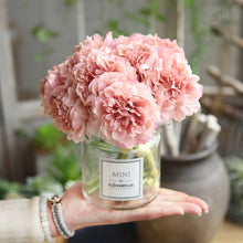 Load image into Gallery viewer, Artificial Flowers Peony Bouquet for Wedding Decoration 5 Heads Peonies Fake Flowers Home Decor Silk Hydrangeas Cheap Flower
