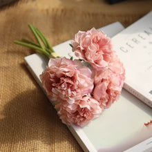 Load image into Gallery viewer, Artificial Flowers Peony Bouquet for Wedding Decoration 5 Heads Peonies Fake Flowers Home Decor Silk Hydrangeas Cheap Flower