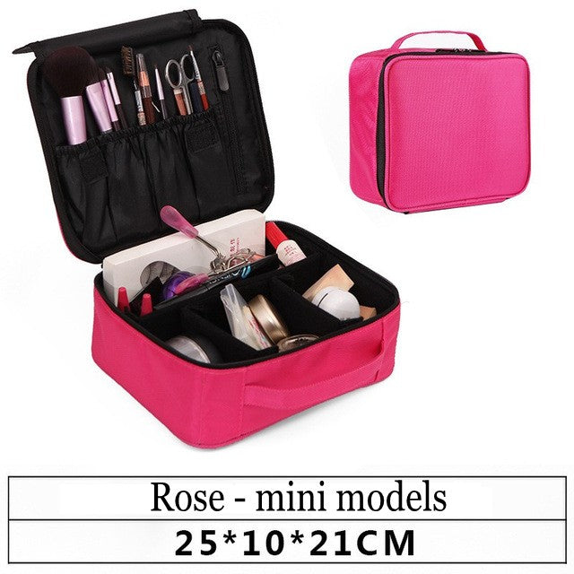 YFGXBHMX Makeup Artist Travel Accessories Professional Beauty Cosmetic Case & Cosmetic Bag Semi-permanent Tattoo Nails Multi-Lay