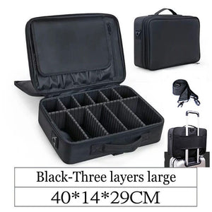 YFGXBHMX Makeup Artist Travel Accessories Professional Beauty Cosmetic Case & Cosmetic Bag Semi-permanent Tattoo Nails Multi-Lay