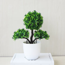 Load image into Gallery viewer, Potted Blossom Bonsai Festival Cherry Fake Greeting Trigeminal Ball Pine 26Types Wedding Artificial Flowers