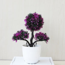 Load image into Gallery viewer, Potted Blossom Bonsai Festival Cherry Fake Greeting Trigeminal Ball Pine 26Types Wedding Artificial Flowers