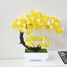 Load image into Gallery viewer, Potted Blossom Bonsai Festival Cherry Fake Greeting Trigeminal Ball Pine 26Types Wedding Artificial Flowers