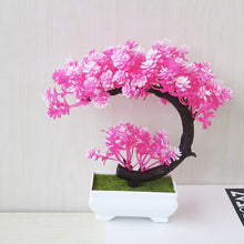 Load image into Gallery viewer, Potted Blossom Bonsai Festival Cherry Fake Greeting Trigeminal Ball Pine 26Types Wedding Artificial Flowers