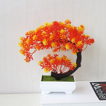 Load image into Gallery viewer, Potted Blossom Bonsai Festival Cherry Fake Greeting Trigeminal Ball Pine 26Types Wedding Artificial Flowers