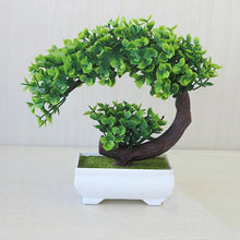 Load image into Gallery viewer, Potted Blossom Bonsai Festival Cherry Fake Greeting Trigeminal Ball Pine 26Types Wedding Artificial Flowers