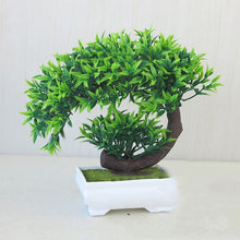Load image into Gallery viewer, Potted Blossom Bonsai Festival Cherry Fake Greeting Trigeminal Ball Pine 26Types Wedding Artificial Flowers