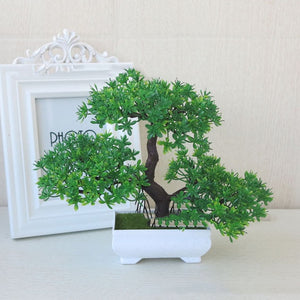 Potted Blossom Bonsai Festival Cherry Fake Greeting Trigeminal Ball Pine 26Types Wedding Artificial Flowers