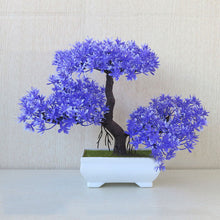 Load image into Gallery viewer, Potted Blossom Bonsai Festival Cherry Fake Greeting Trigeminal Ball Pine 26Types Wedding Artificial Flowers