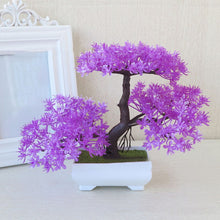 Load image into Gallery viewer, Potted Blossom Bonsai Festival Cherry Fake Greeting Trigeminal Ball Pine 26Types Wedding Artificial Flowers