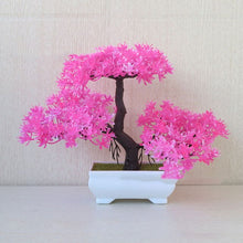 Load image into Gallery viewer, Potted Blossom Bonsai Festival Cherry Fake Greeting Trigeminal Ball Pine 26Types Wedding Artificial Flowers