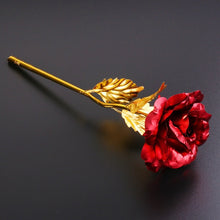 Load image into Gallery viewer, Elegant 24K Golden Rose Flower Mother&#39;s Day Valentine&#39;s Day Present Gift Without Box Plated Golden Rose Flower  Wedding Decor