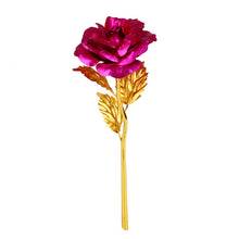 Load image into Gallery viewer, Elegant 24K Golden Rose Flower Mother&#39;s Day Valentine&#39;s Day Present Gift Without Box Plated Golden Rose Flower  Wedding Decor