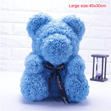 Load image into Gallery viewer, Heart Big Red Teddi Bear Rose Flower Artificial Decoration
