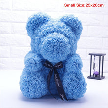 Load image into Gallery viewer, Heart Big Red Teddi Bear Rose Flower Artificial Decoration