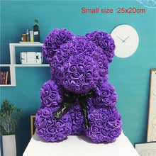 Load image into Gallery viewer, Heart Big Red Teddi Bear Rose Flower Artificial Decoration