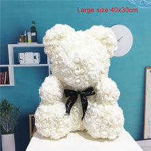 Load image into Gallery viewer, Heart Big Red Teddi Bear Rose Flower Artificial Decoration