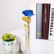 Load image into Gallery viewer, Elegant 24K Golden Rose Flower Mother&#39;s Day Valentine&#39;s Day Present Gift Without Box Plated Golden Rose Flower  Wedding Decor