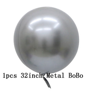 36inch silver confetti balloon pink white latex balloon silver romantic theme wedding birthday party decoration princes baby sho