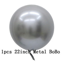 Load image into Gallery viewer, 36inch silver confetti balloon pink white latex balloon silver romantic theme wedding birthday party decoration princes baby sho