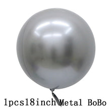 Load image into Gallery viewer, 36inch silver confetti balloon pink white latex balloon silver romantic theme wedding birthday party decoration princes baby sho